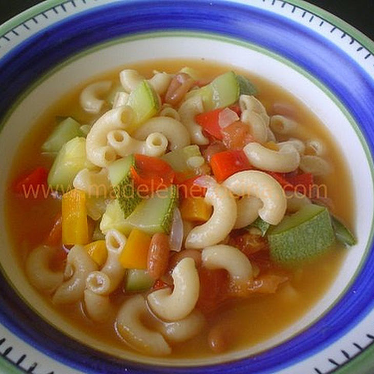 Vegetable, Bean, and Pasta Soup Small Red Beans Recipe Yummly