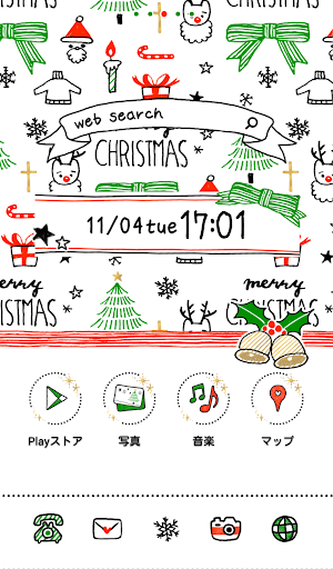 可愛換裝桌布★Drawing Xmas