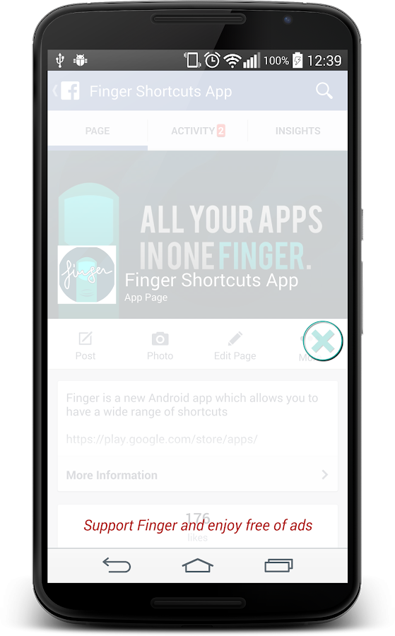 Finger Gesture Launcher - screenshot