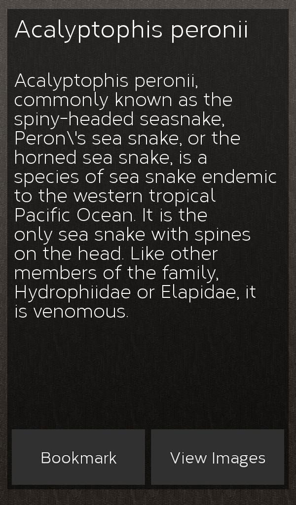 Poisonous Snakes: Venomous Screen 2