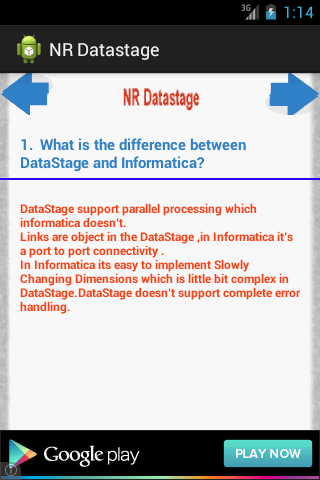 NR Datastage