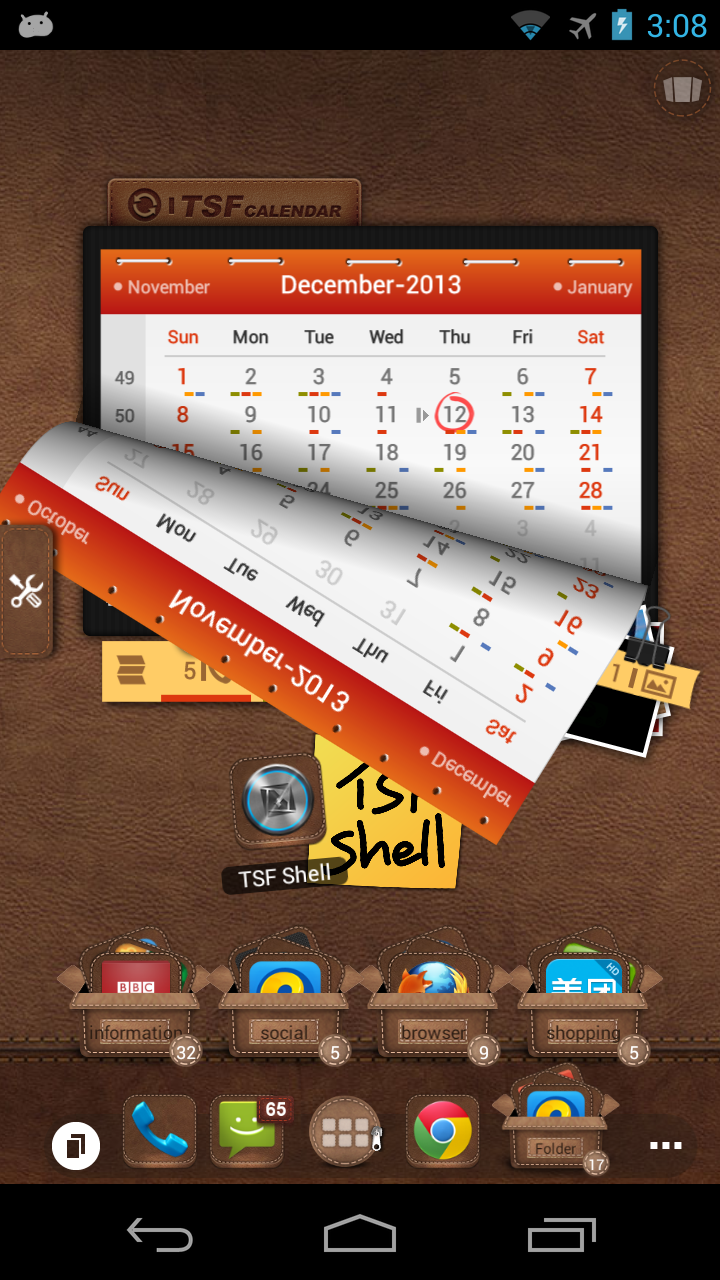 TSF Calendar Widget Screen 2