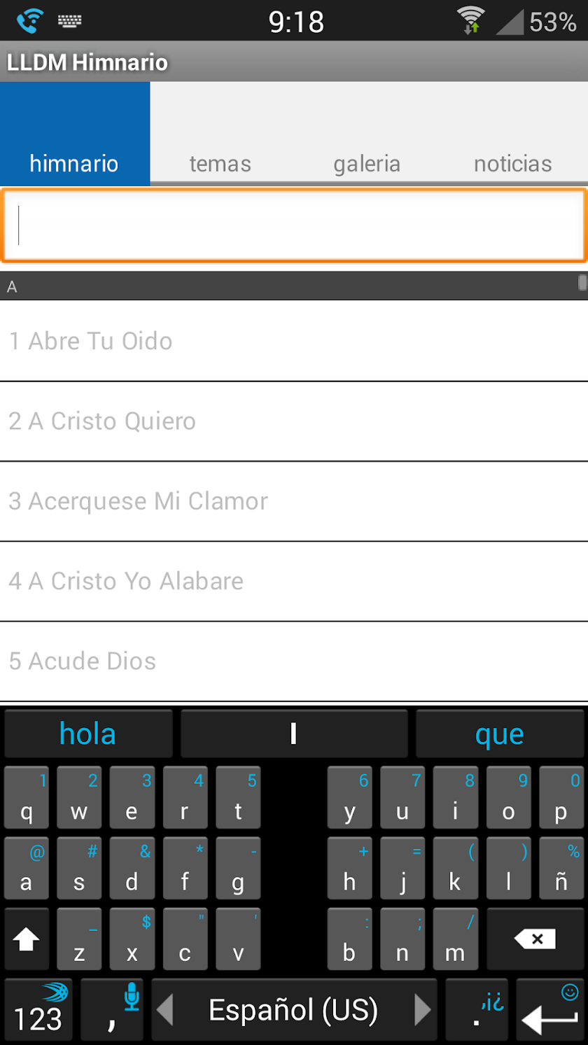 LLDM Himnario Screen 2