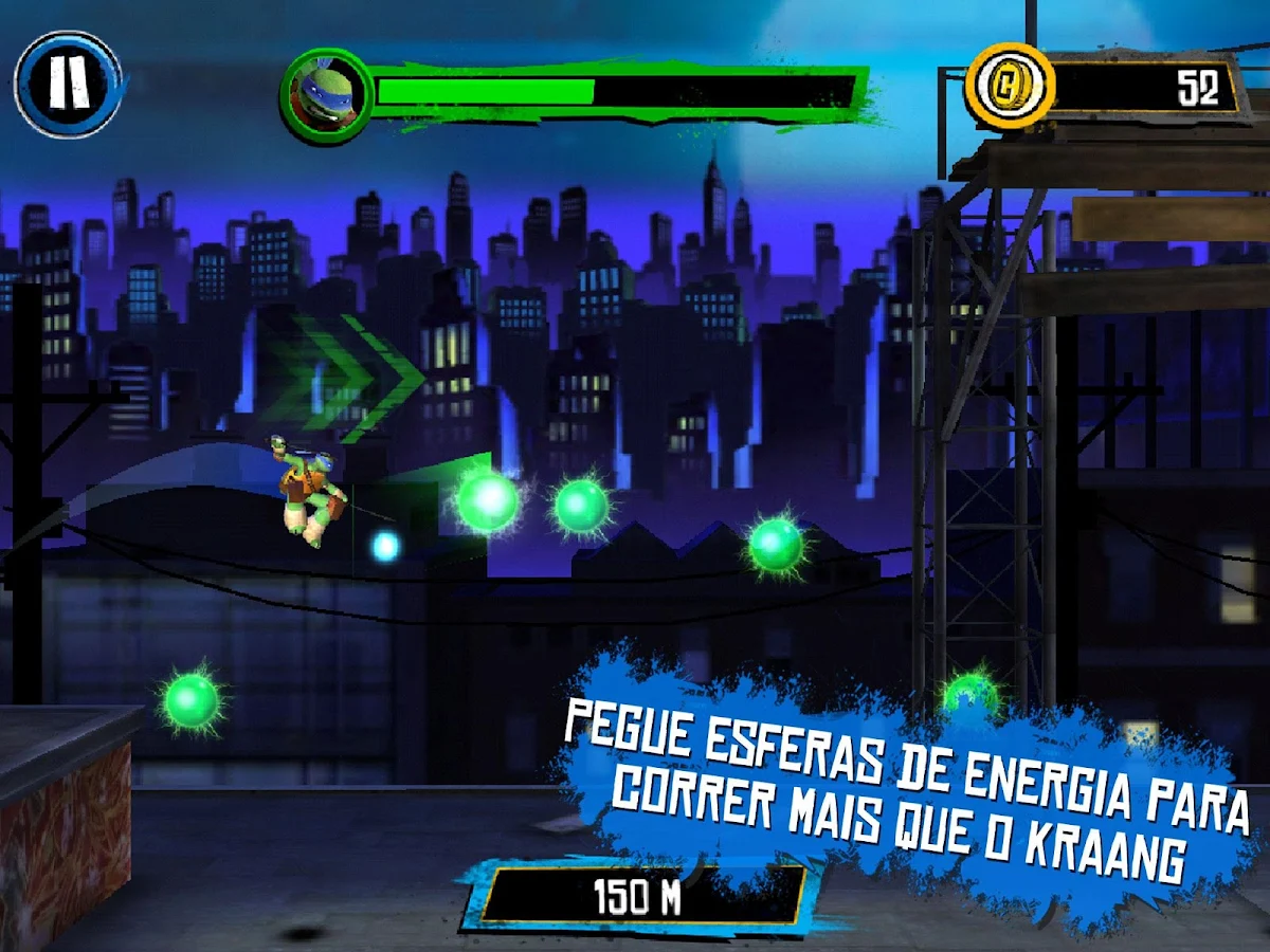 TMNT : Corrida no Telhado - screenshot