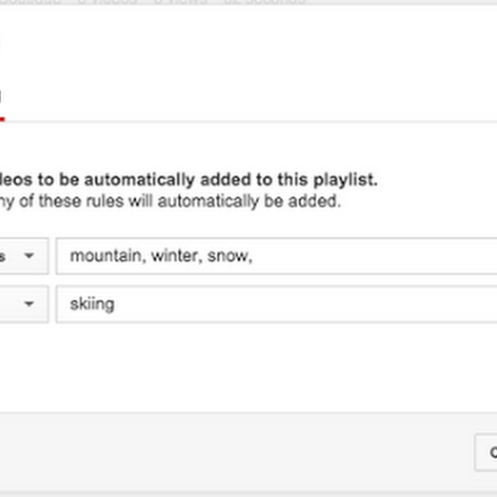 Automatically add videos to playlists in YouTube