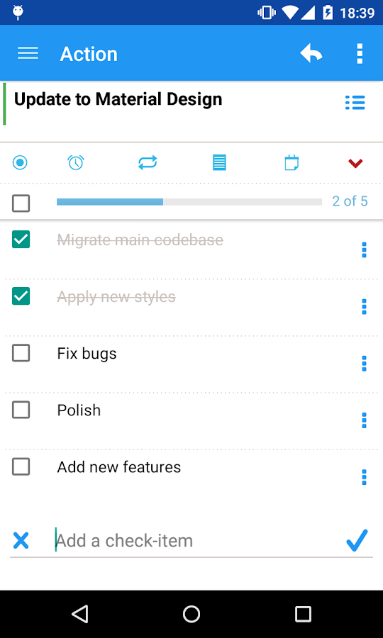    My Effectiveness: To do, Tasks- screenshot  