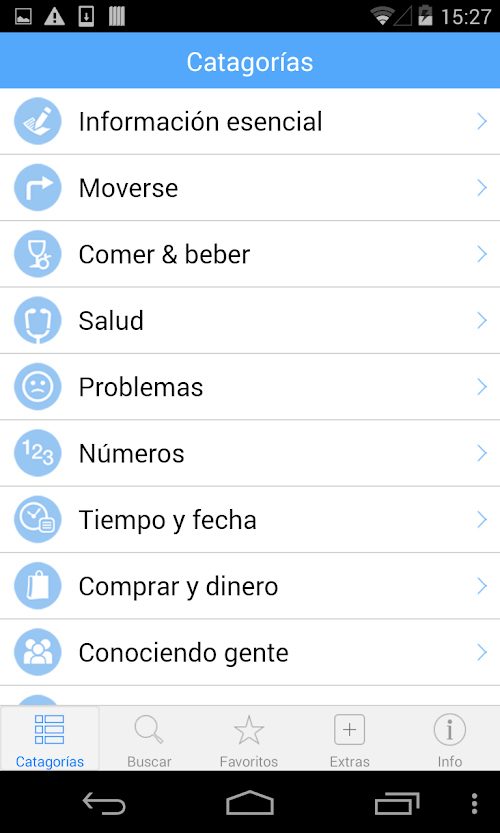 Android application Inglés Traducción con Audio screenshort