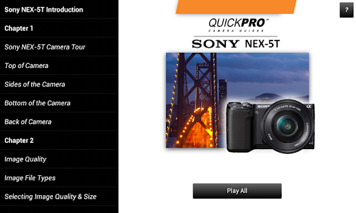 Guide to Sony NEX-5T