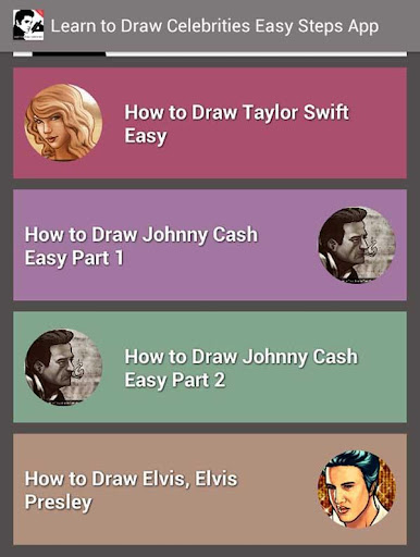 【免費教育App】Learn to Draw Celebrities-APP點子