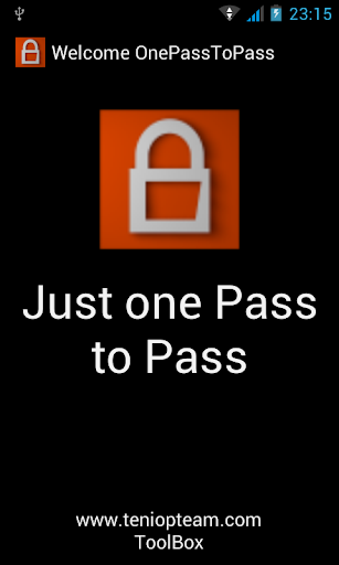 OnePassToPass password manager