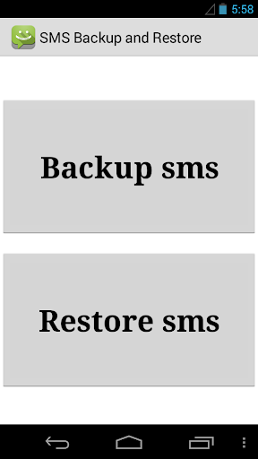 SMS Backup & Restore - Android app on AppBrain