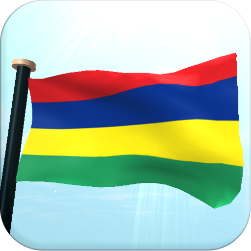 모리셔스 국기 3D 무료 라이브 배경화면 個人化 App LOGO-APP開箱王