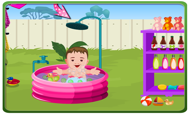 Baby-Outdoor-Bathing 10