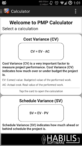 PMP Calculator