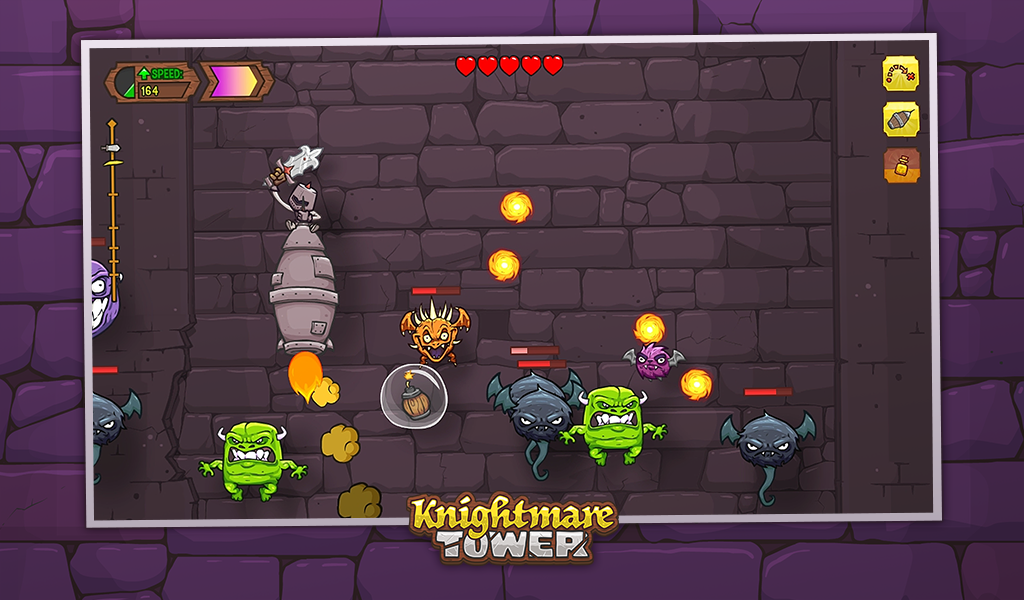  Knightmare Tower   il super cavaliere rimbalzino affetta tutto arriva su Android!!!!
