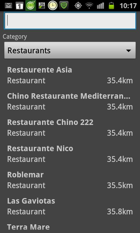 Android application Mar Menor Offline mappa Map screenshort