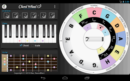 Chord Wheel : Circle of 5ths - screenshot thumbnail