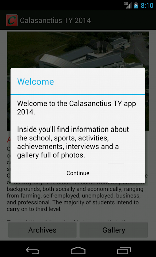 Calasanctius TY App 2014
