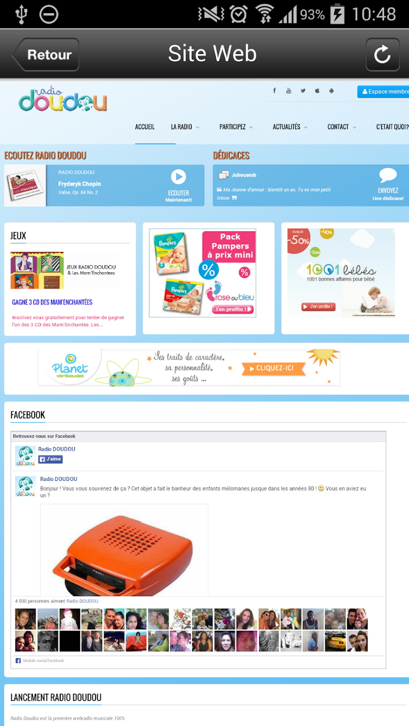 Radio Doudou Musique bébés Screen 2