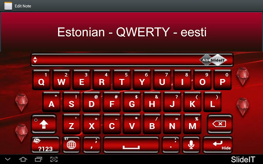 SlideIT Estonian QWERTY pack