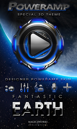 Poweramp skin Earth