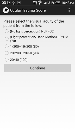 Ocular Trauma Score