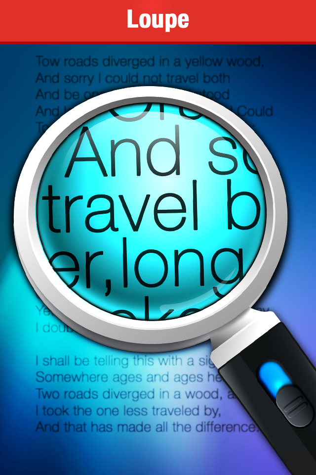 Android application Magnifying Glass + Flashlight screenshort