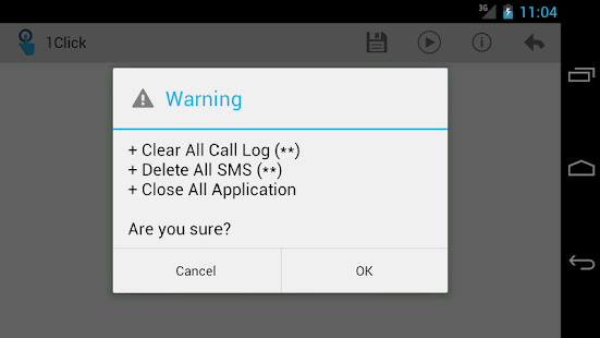 How to get 1Click 1.1 apk for bluestacks