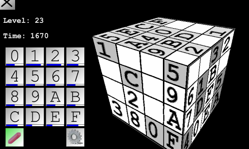 Sudoku 3D Lite - 4x4 Cube