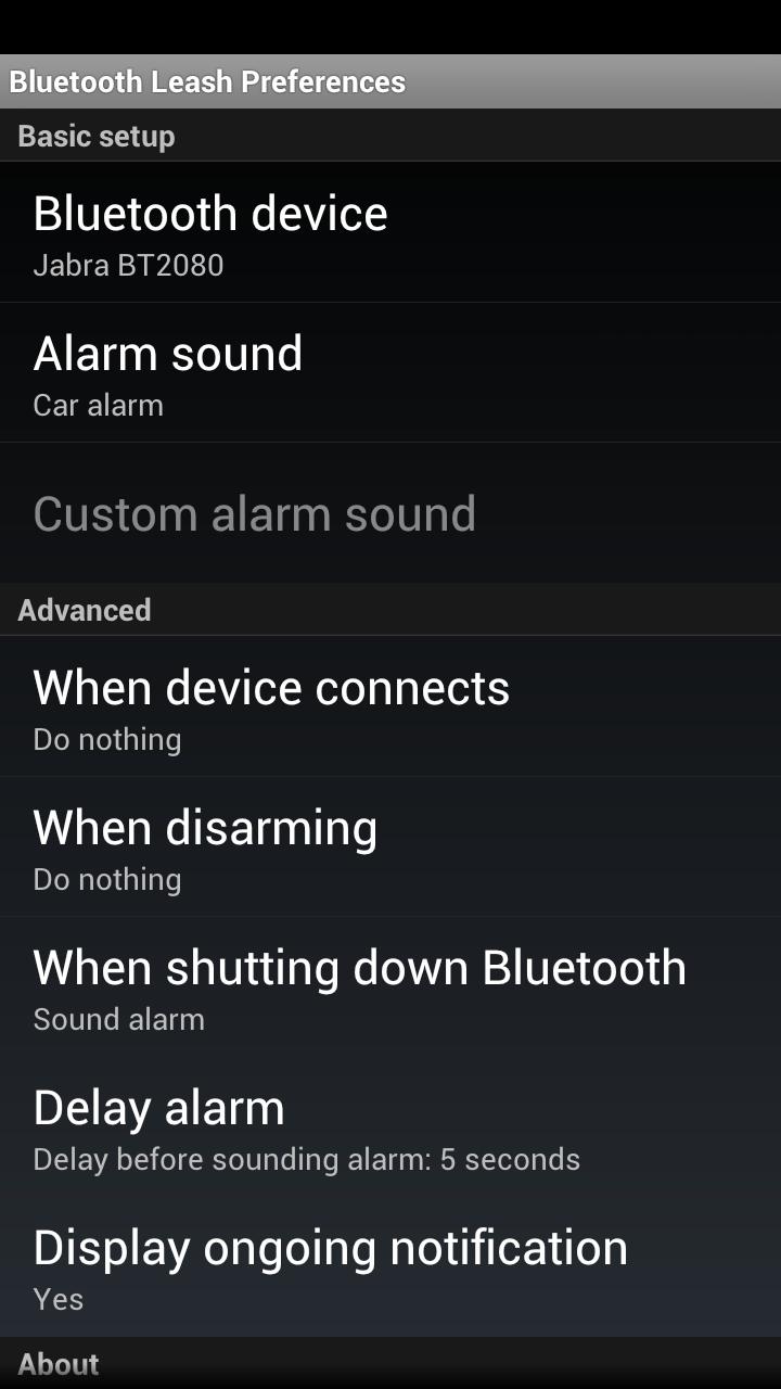 Bluetooth Leash Pro Screen 2