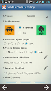 Road Hazards Reporting Screenshots 2