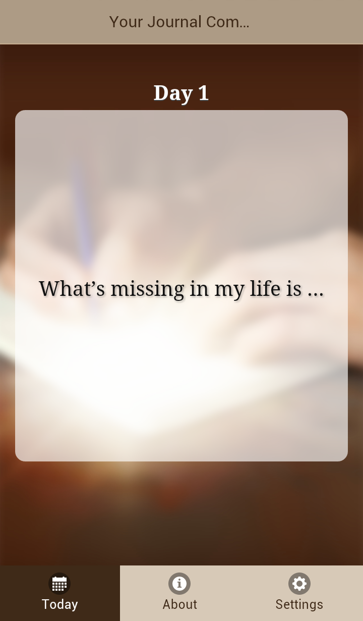 Journal Companion-365 Prompts Screen 2