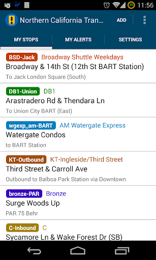 North California Transit Alert