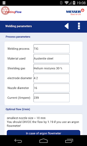 【免費生產應用App】Shielding gas flow-APP點子