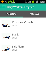 Daily Workout App Demo Screenshots 2