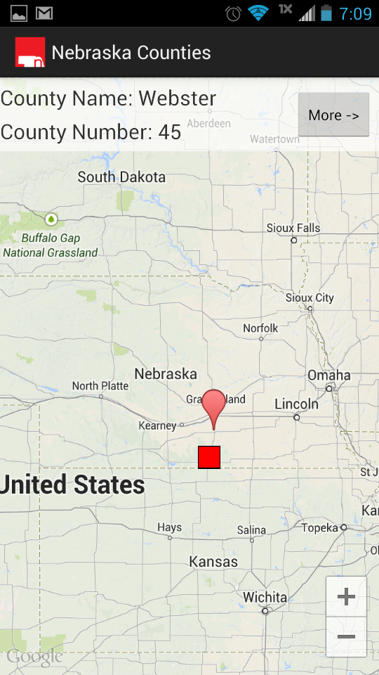 Nebraska Counties Screen 2