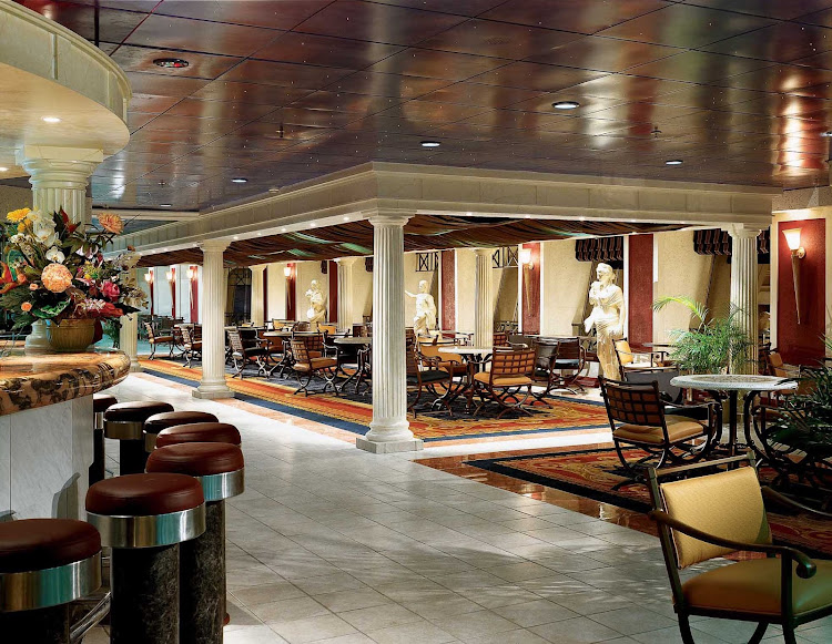 The promenade aboard Carnival Fantasy. 