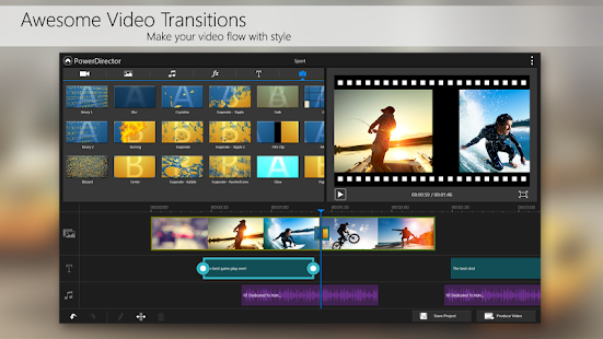  ‪PowerDirector Video Editor App‬‏- صورة مصغَّرة للقطة شاشة  