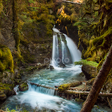 Virgin Creek Falls by Jeannie Meyer -  