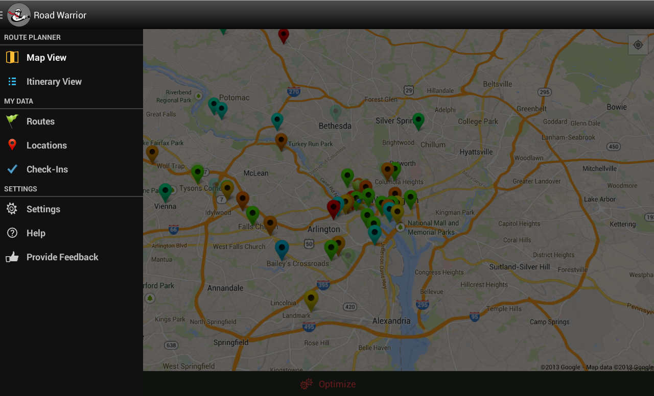 Road Warrior Route Planner Android Apps on Google Play