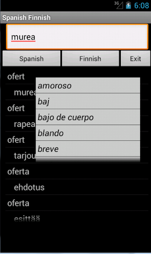 Spanish Finnish Dictionary