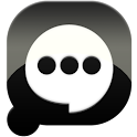 Pansi SMS solid Black theme logo