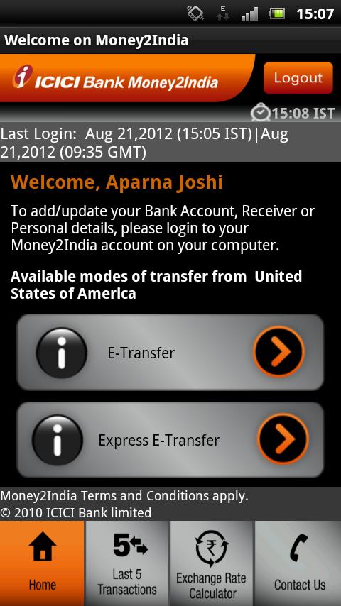 ICICI Bank Money2India - Android Apps on Google Play