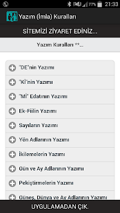 Yazım (İmla) Kuralları Screenshots 2