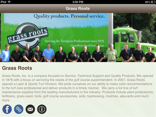 【免費商業App】Grass Roots Turf Products-APP點子