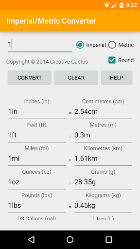 Imperial Metric Converter