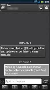 How to install GO SMS Black Pearl Theme patch 1.1 apk for laptop