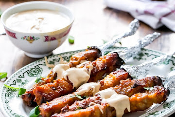 Skinny Satay Turkey Skewers