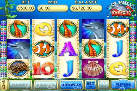 Android application Dolphins Dice Slots screenshort
