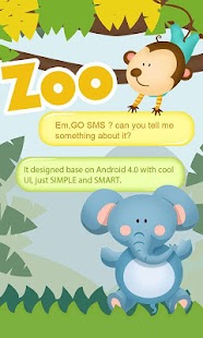 Free GO SMS PRO ZOO THEME APK